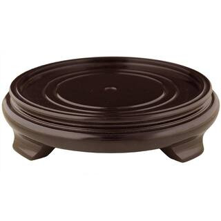 Oriental Furniture Rosewood 4 in. W Decorative Round Stand AC-ST-ROS9-Size4 | The Home Depot