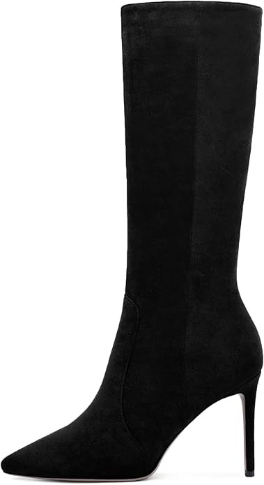 Joseywade Knee High Boots for Women, Pointed Toe Stiletto Heel Knee Boots High Heel, Thigh High B... | Amazon (US)
