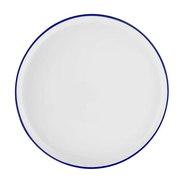 Mainstays Blue Rim Stoneware Dinner Plate | Walmart (US)