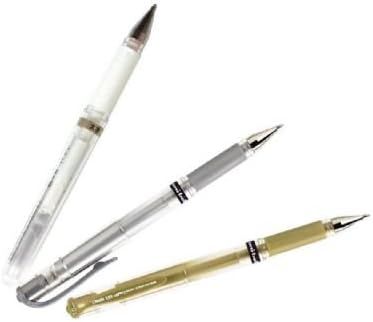 Uni Ball Signo Gel Ink Pens -Medium Point 1.0mm-gold & Silver & White Ink-value Set of 3 | Amazon (US)