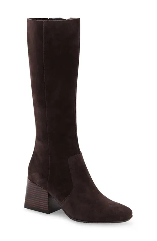 Blondo Tessa Waterproof Knee High Boot in Chocolate Suede at Nordstrom, Size 9.5 Regular Calf | Nordstrom