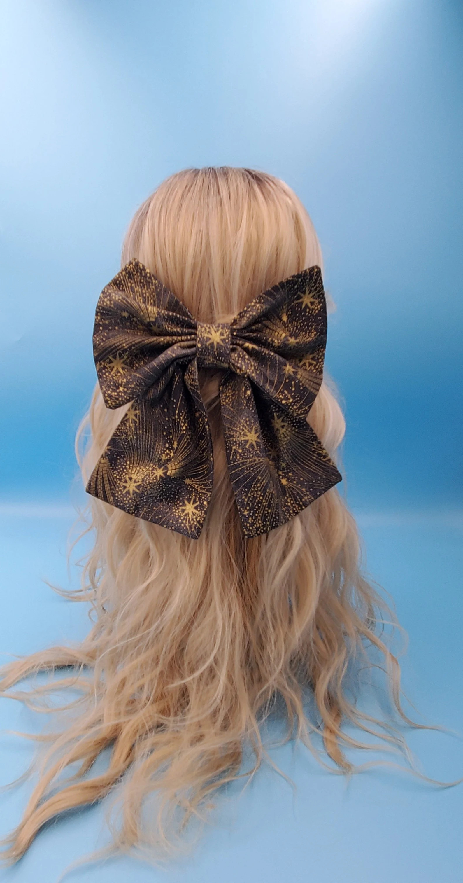 Shooting Star / Vintage Style Hair Bow - Etsy | Etsy (US)