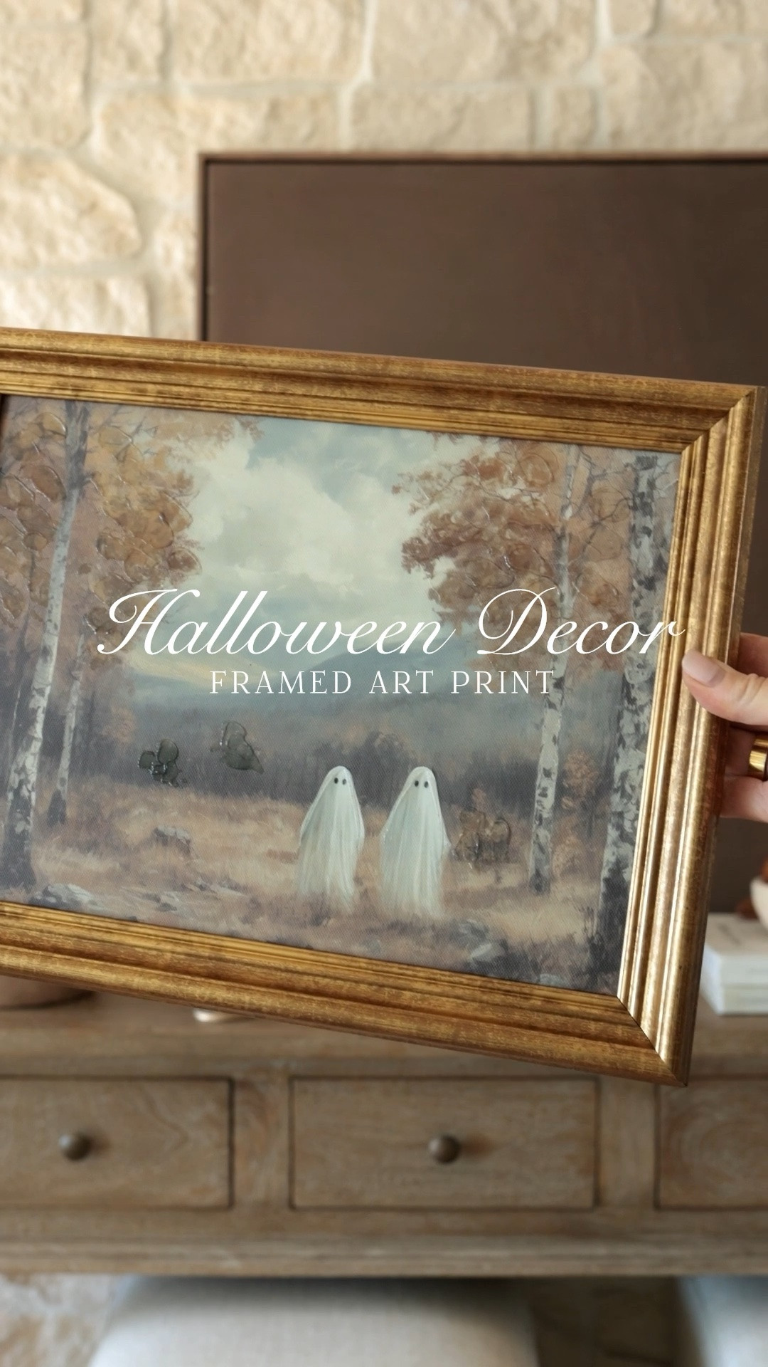 Cute Halloween decor that's not too spooky! Love this framed canvas art 👻

#LTKHome #LTKSeasonal