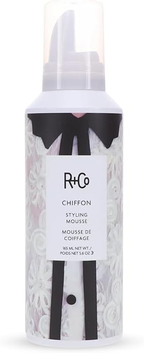 R+Co CHIFFON Styling Mousse – Lightweight Hair Foam, Adds Volume & Texture, All Hair Types | Amazon (US)