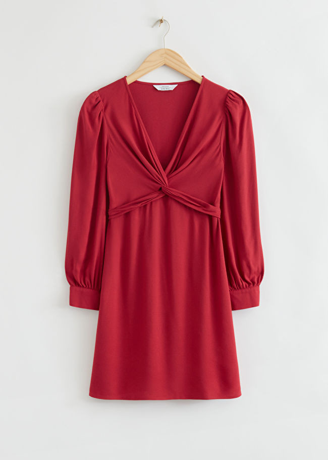 Twisted Front Mini Dress | & Other Stories US
