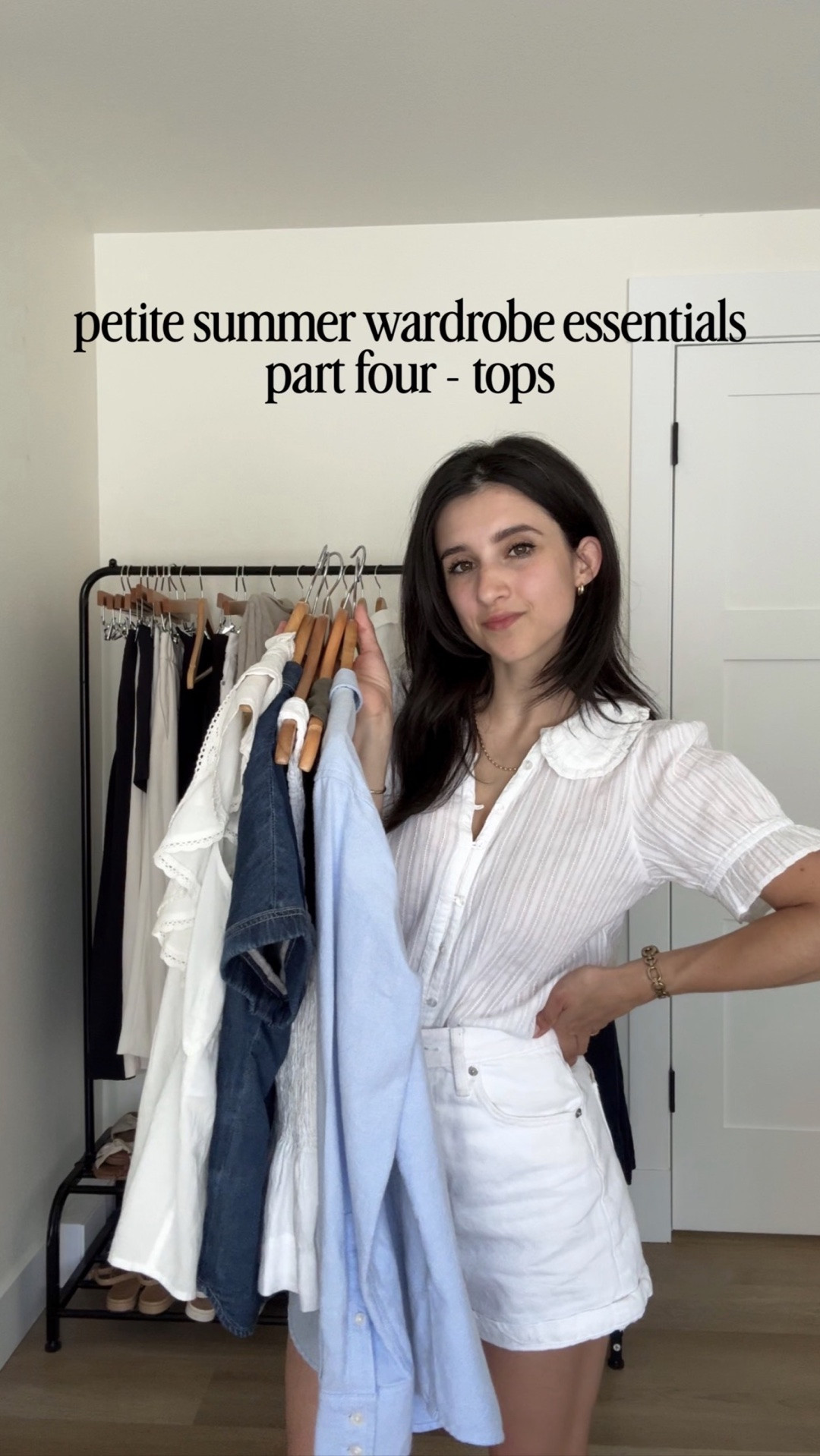Petite summer wardrobe part four - tops! 

1. Quince XS 
2. Sezane seven XS 
3. Quince linen tank XS 
4. Aritzia linen top XS 
5. Denim shirt XS 
6. Oxford XS