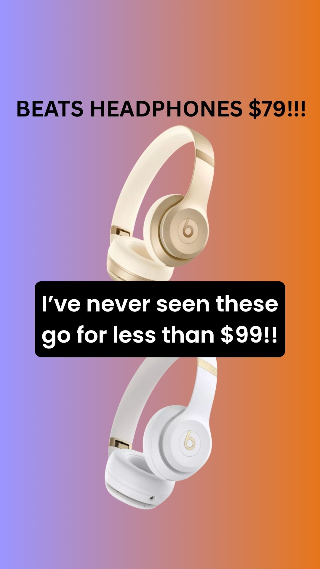 Beats on a HUGE sale for $79 🤩 

#LTKCyberWeek #LTKSaleAlert #LTKFindsUnder100
