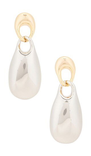 X Dezi Globby Chain Link Double Earrings in Gold | Revolve Clothing (Global)