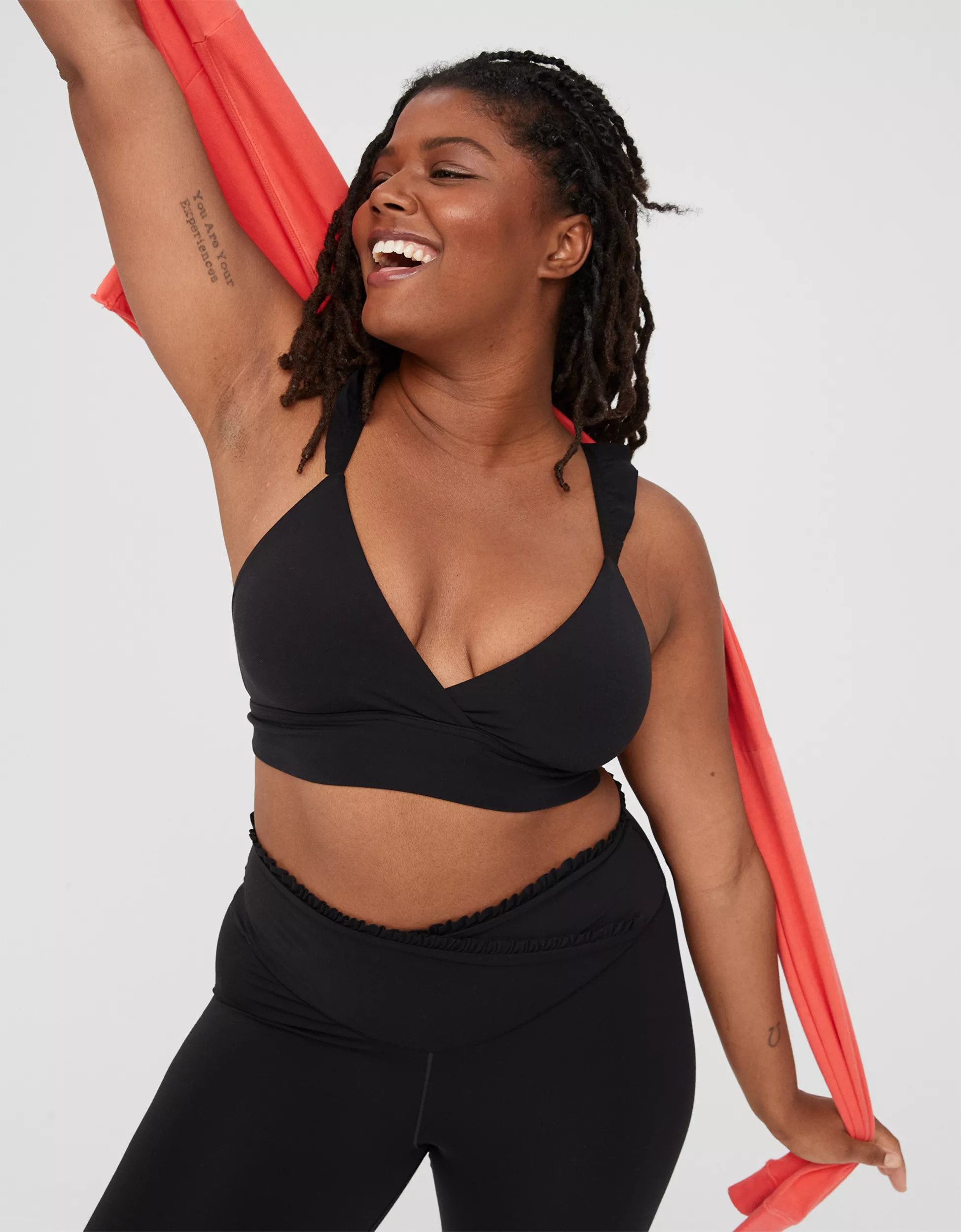 OFFLINE By Aerie Real Me Xtra Ruffle Sports Bra | American Eagle Outfitters (US & CA)