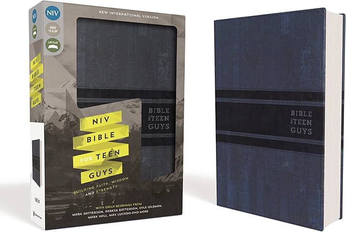 NIV, Bible for Teen Guys, Leathersoft, Blue: Building Faith, Wisdom and Strength | Amazon (US)