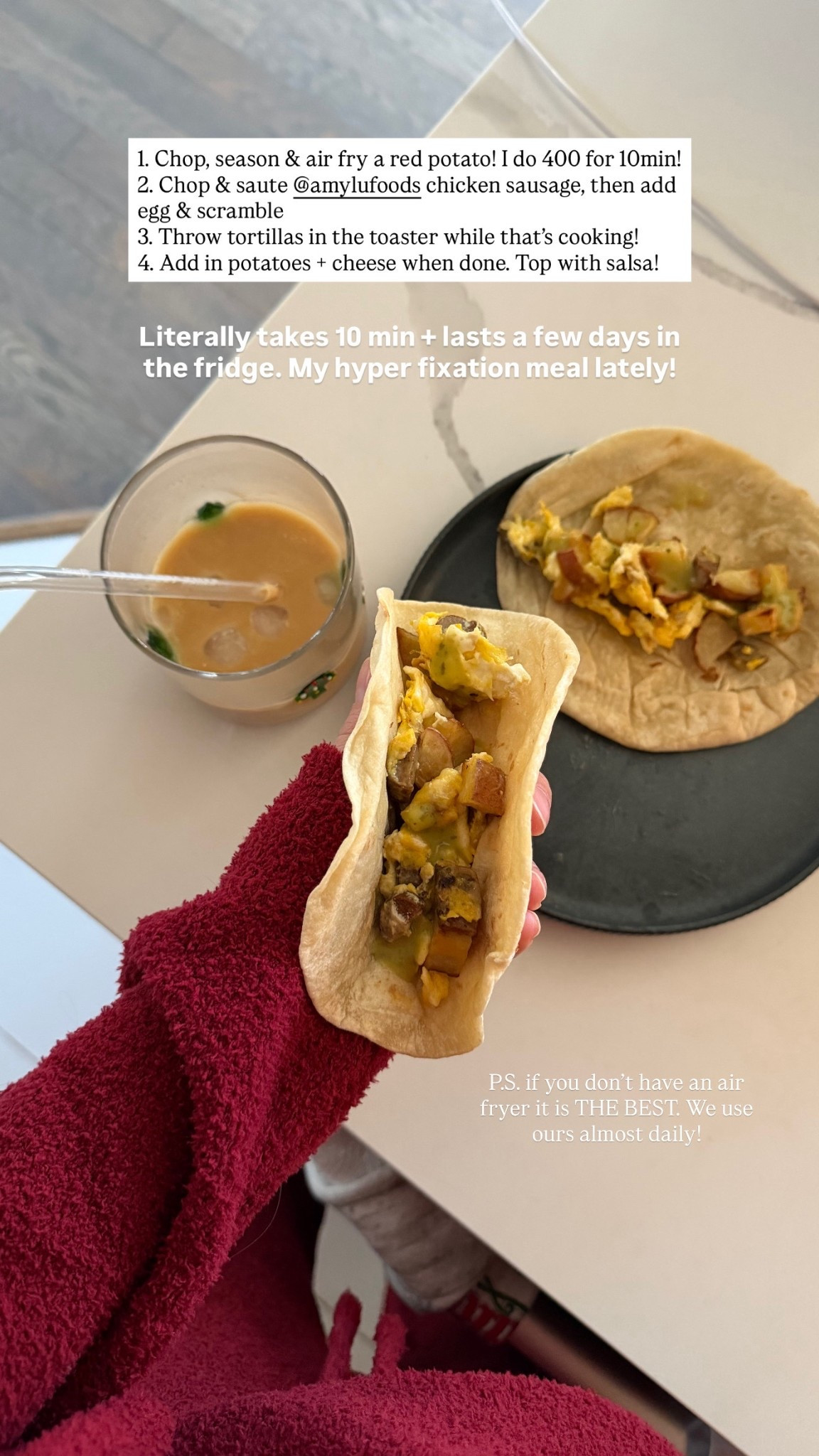 Breakfast taco recipe!! Obsessed! An air fryer would make a great Xmas gift! 

#LTKHome #LTKfoodie #LTKGiftGuide