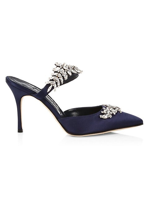 Lurum Embellished Satin Mules | Saks Fifth Avenue