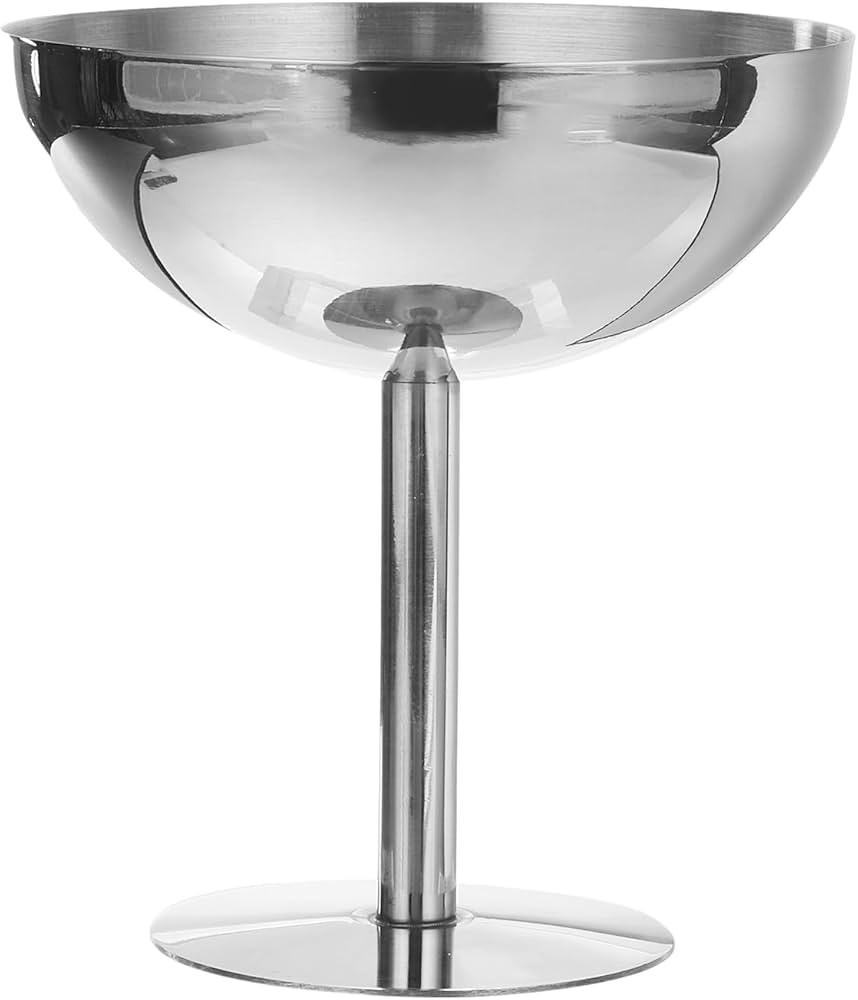 uxcell Stainless Steel Martini Cocktail Glasses, 1Pcs 450ml/16 OZ Unbreakable Martini Glasses, Me... | Amazon (US)