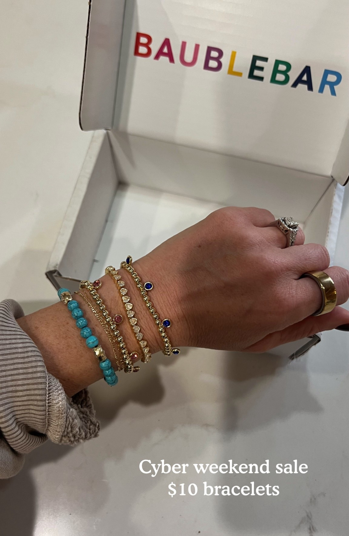 Stocking stuffer idea✨ so many cute bracelets on sale for only $10! | Baublebar | jewelry gift ideas 

#LTKSaleAlert #LTKCyberWeek #LTKHoliday