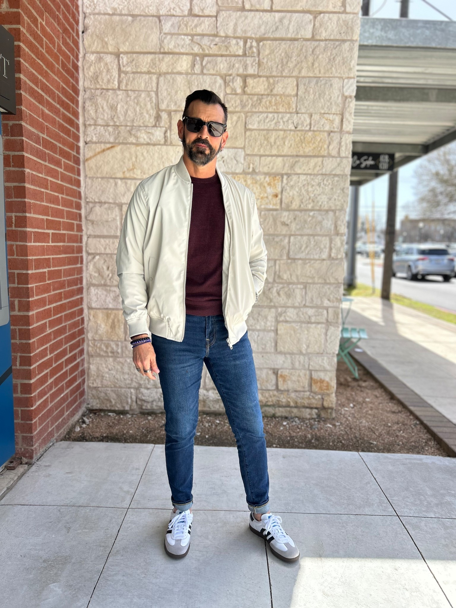 Texas winter, you’re keeping me on my toes! One minute, the sun is shining, the next—bam—chilly breeze. But hey, that just means I get to layer up in style!

Finally got to rock this stone-colored jacket I picked up the other day (look at me, mastering the winter color palette—who knew?! LOL). Paired it with a lightweight burgundy long sleeve, some classic denim, and fresh kicks, and I gotta say…the ‘fit came together just right.

Winter in the South = unpredictable, but at least the outfits stay on point! What’s your go-to cool weather look? ⬇️ 

#LTKSeasonal #LTKOver40 #LTKMens