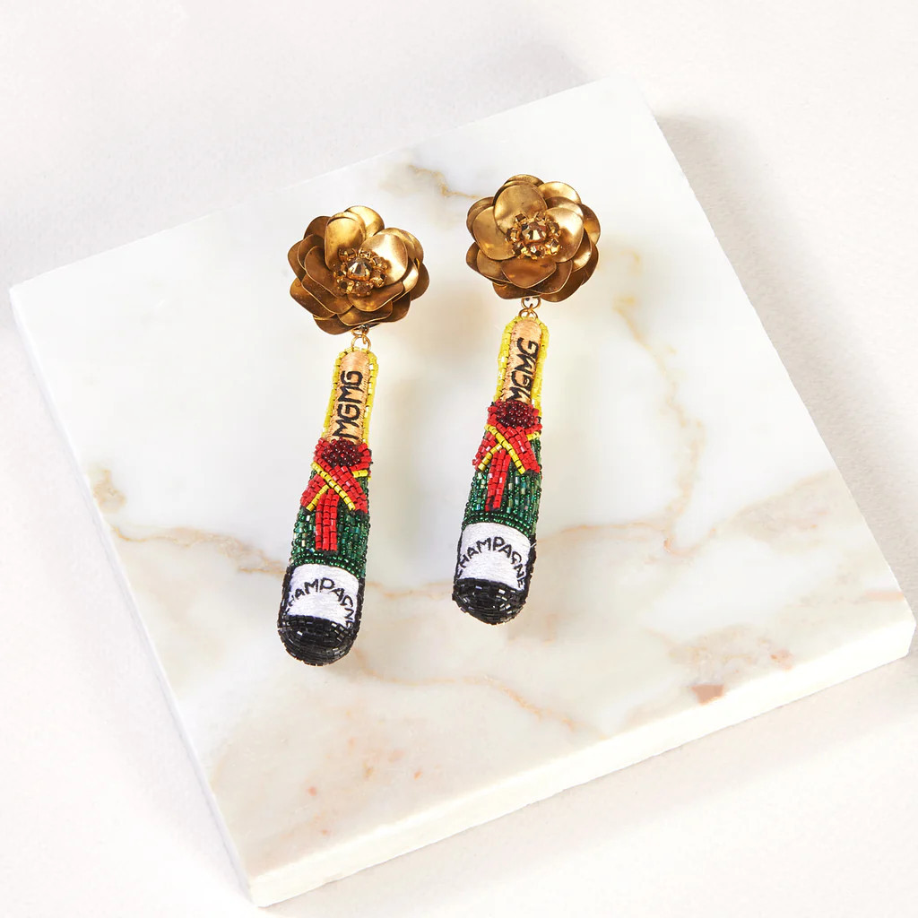 Champagne Earrings | Mignonne Gavigan