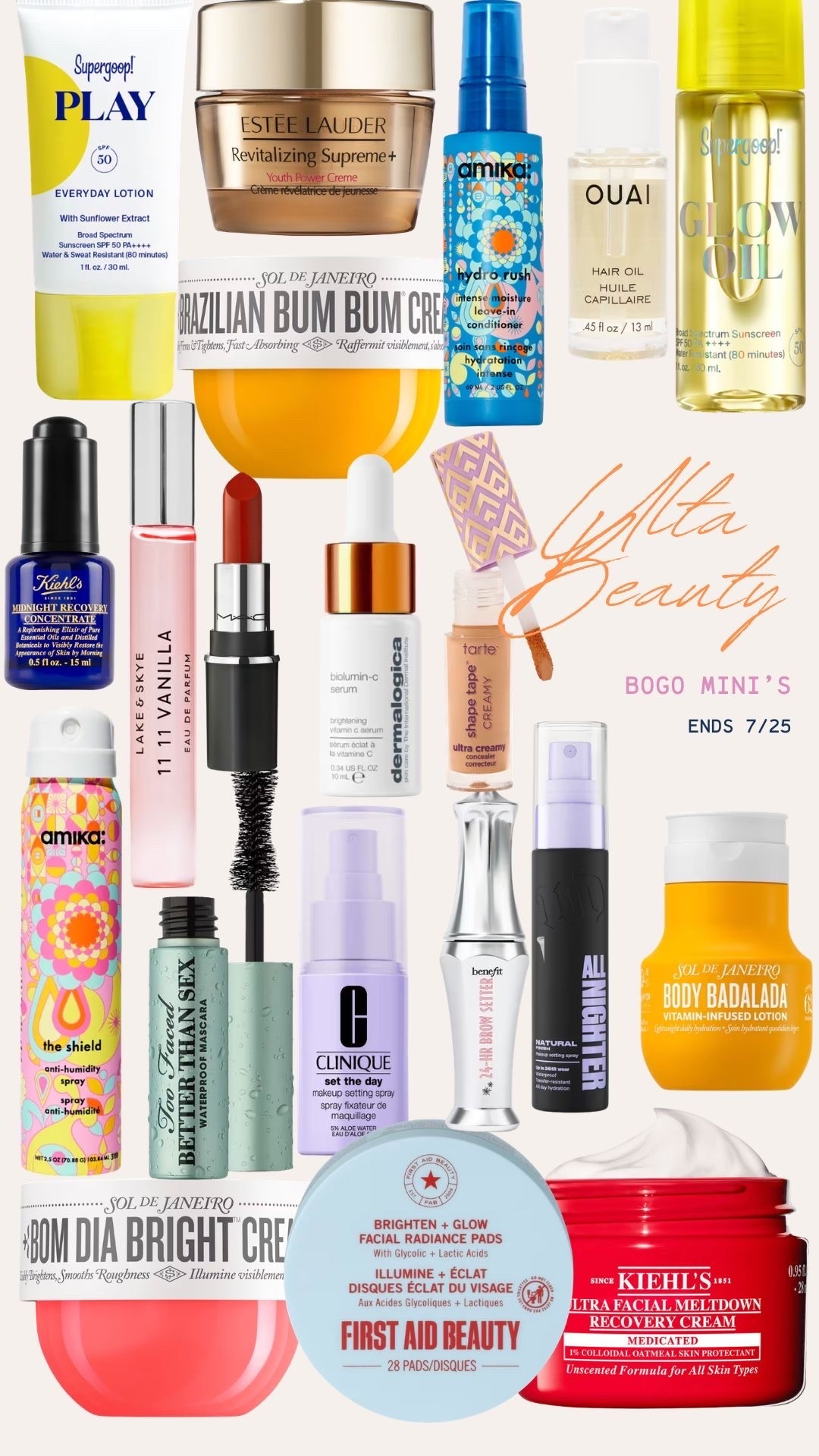 Ulta Beauty BOGO Mini’s now until 7/25💋 #ltkbeauty #ultabeautysale @ULTA Beauty

#LTKSaleAlert