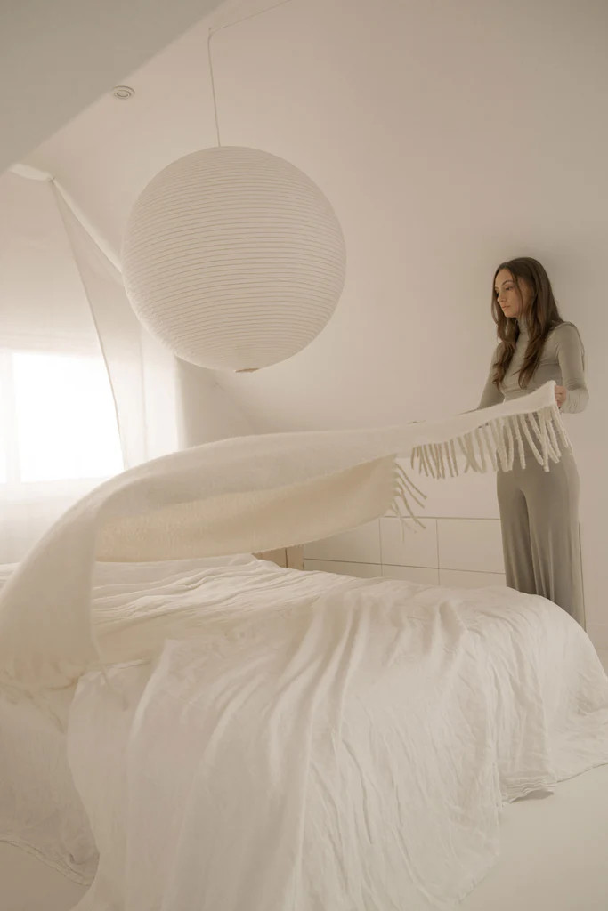 COZY WOOL BLEND THROW | OAK + FORT