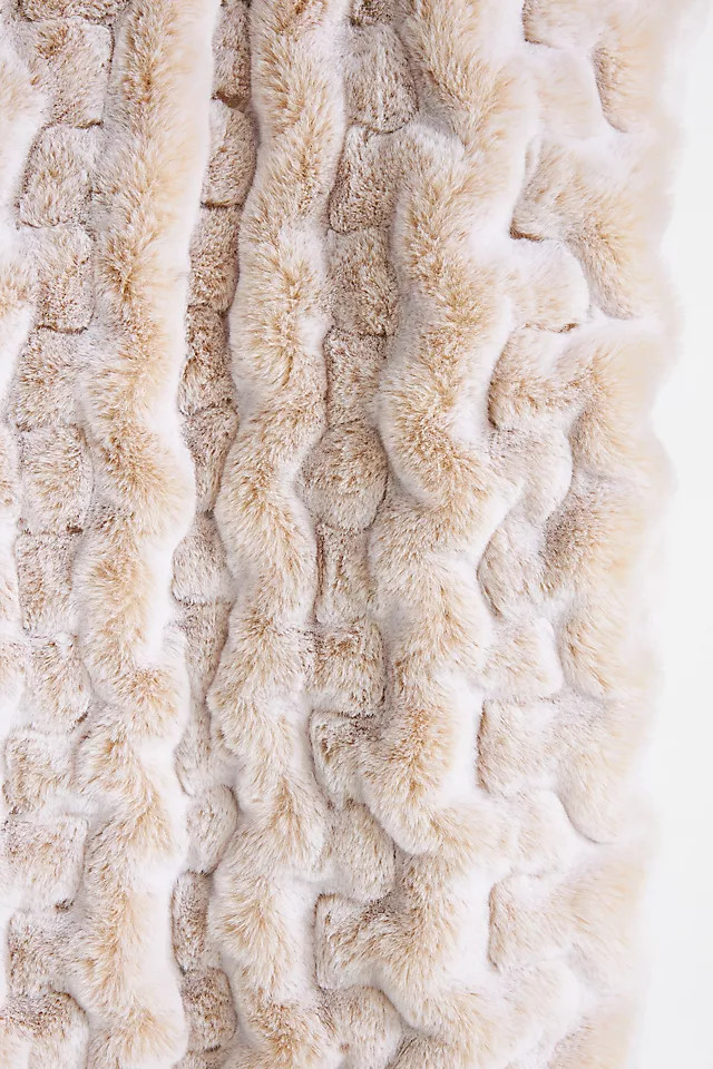 Luxe Faux Fur Throw Blanket | Anthropologie (US)