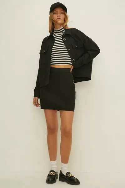 Seam Detail Tailored Stretch Aline Skirt | Debenhams UK