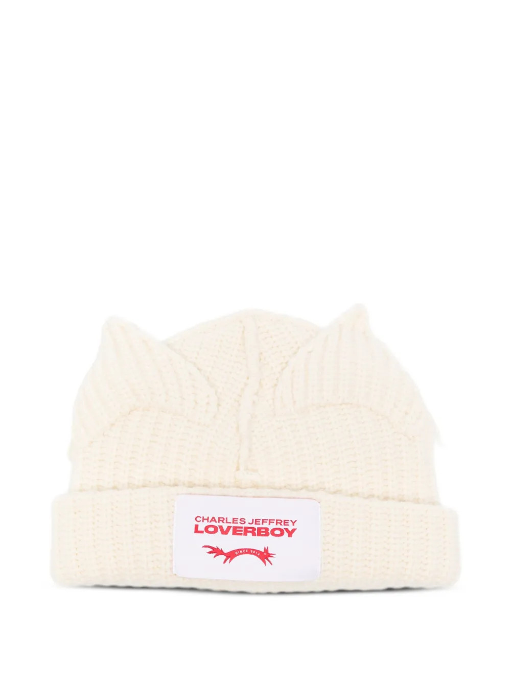 Charles Jeffrey Loverboy Ears Beanie | White | FARFETCH | Farfetch Global