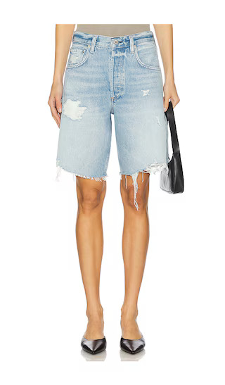 Citizens of Humanity Ayla Short in Blue. - size 25 | Revolve Clothing (Global)