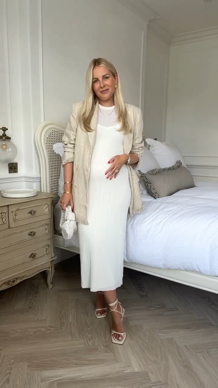 Ivory midi dress with hot sale sleeves