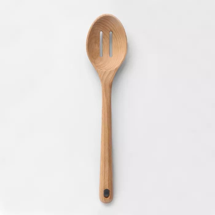 Beech Wood Slotted Spoon - Made By Design™ | Target