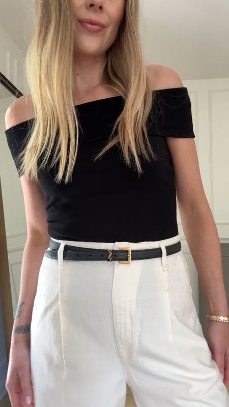 Saks spring date night outfit #fashionjackaon #saks #sakspartner @saks
Wearing a small in the top
Sized up in the pants for a relaxed fit. True to size fit me also, I just liked sizing up for this style  

#LTKstyletip #LTKover40
