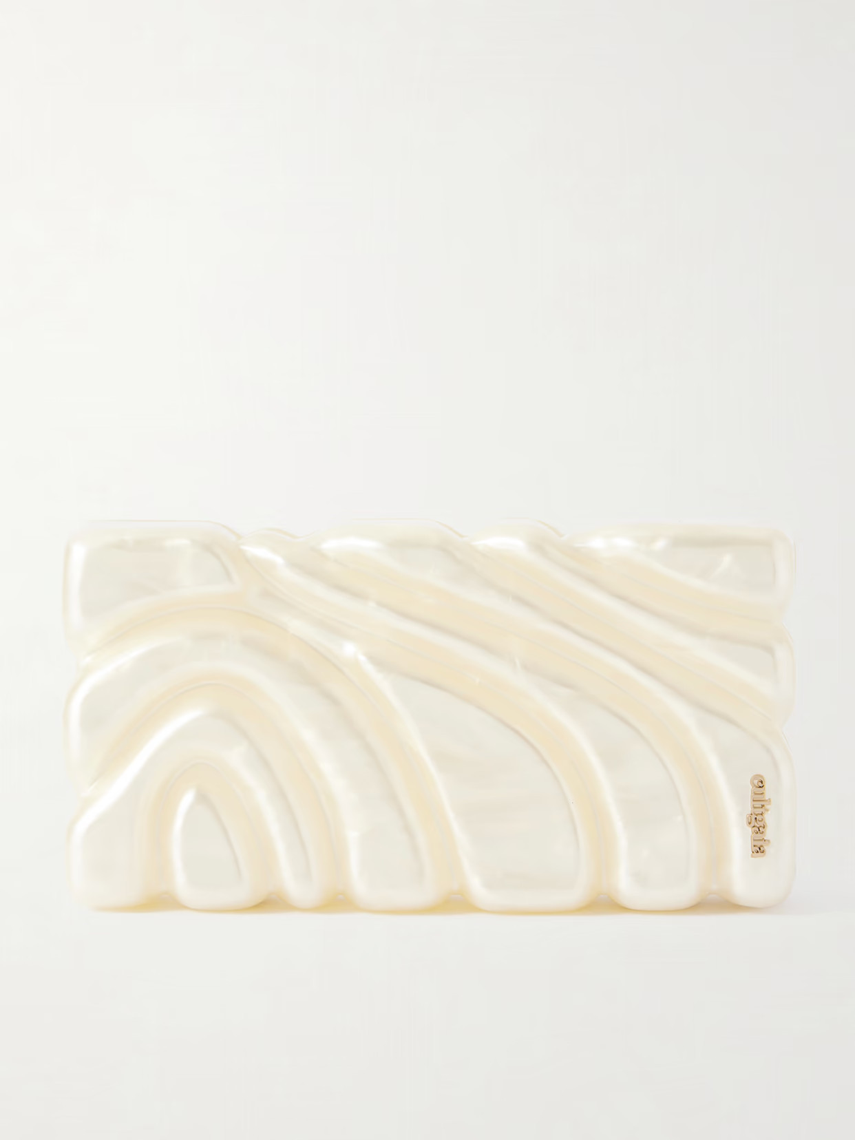 Cult Gaia - Aura Embellished Acrylic Clutch - Ivory | NET-A-PORTER (US)