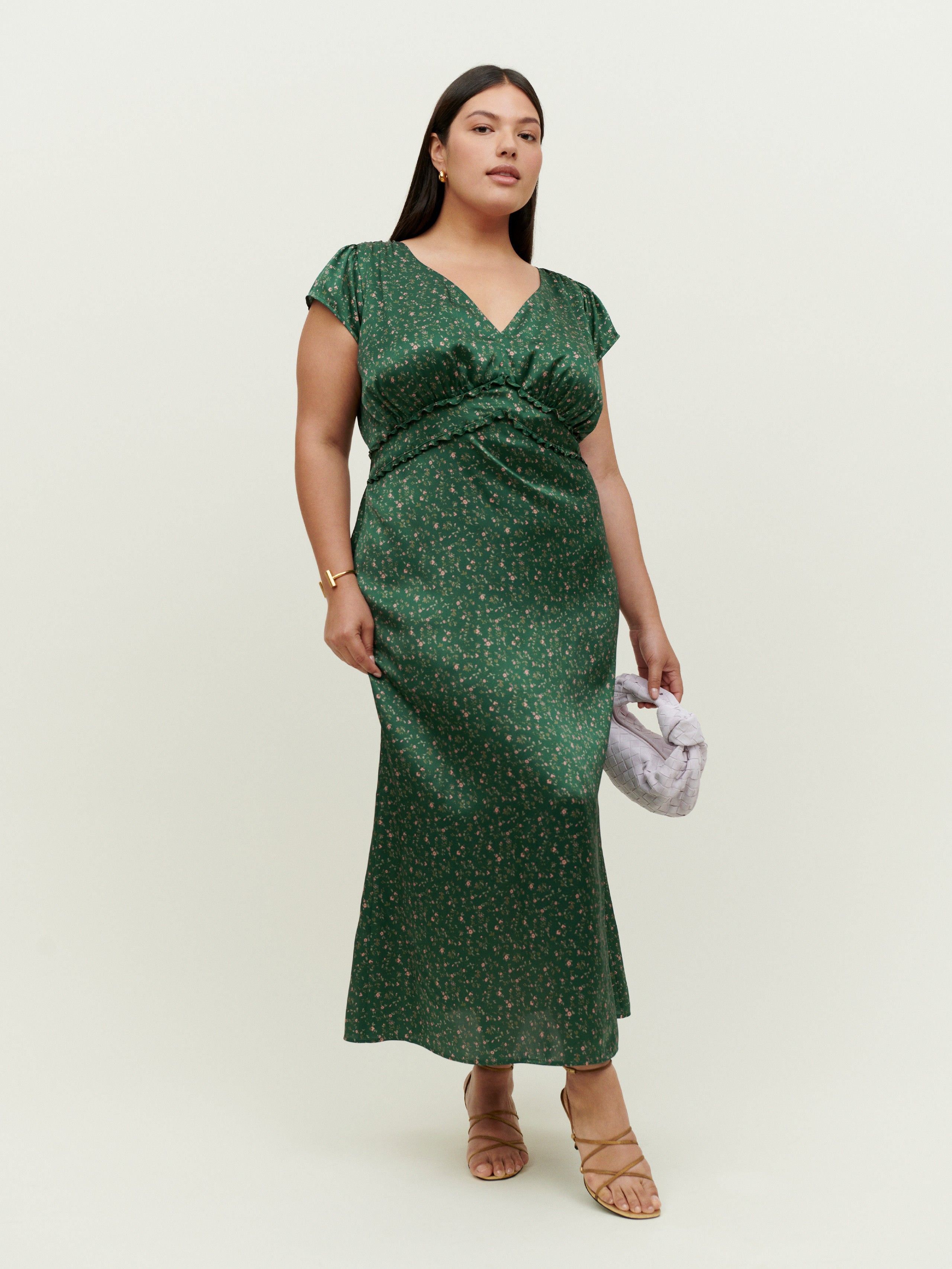 Kaye Silk Dress Es | Plus Size Wedding Guest Dress | Reformation (US & AU)