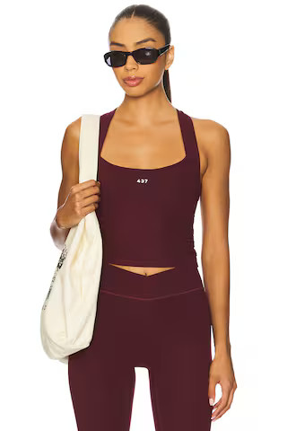 437 The Sculpt Tank Top in Black Cherry from Revolve.com | Revolve Clothing (Global)