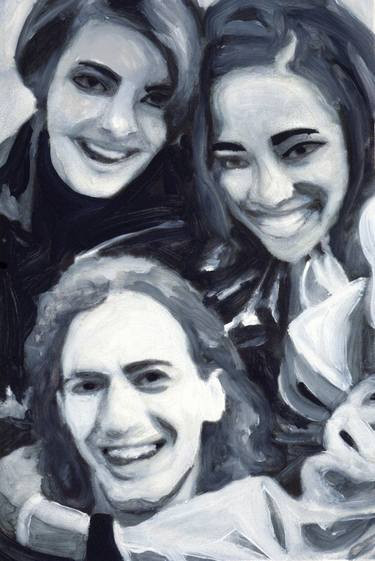 Linda Evangelista, Naomi Campbell and Marc Jacobs Painting | Saatchi Art 