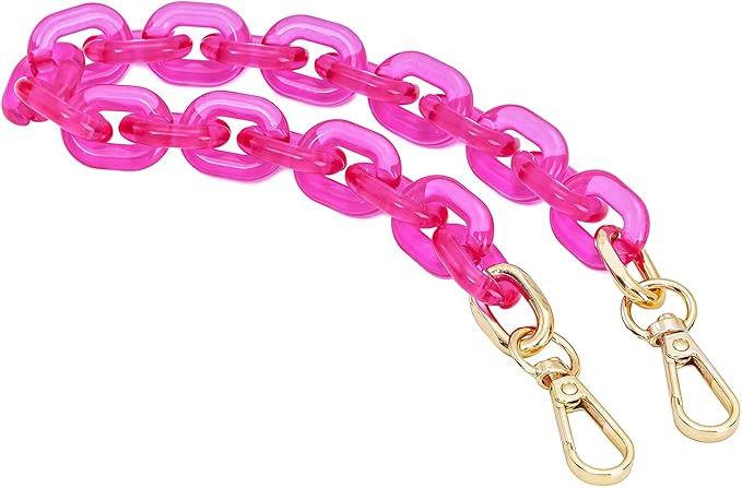 Cute Acrylic Purse Strap Bag Chain Handle Replacement Handbag Crossbody Shoulder Strap Accessory | Amazon (US)