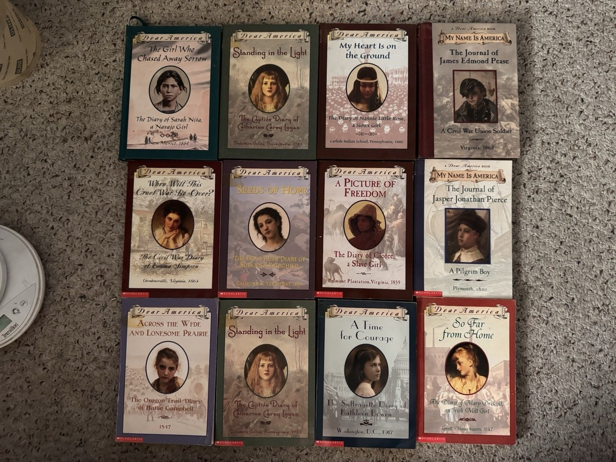 Lot of 12 DEAR AMERICA series (4 hc/8 pb) Historical Fiction diary Scholastic | eBay US