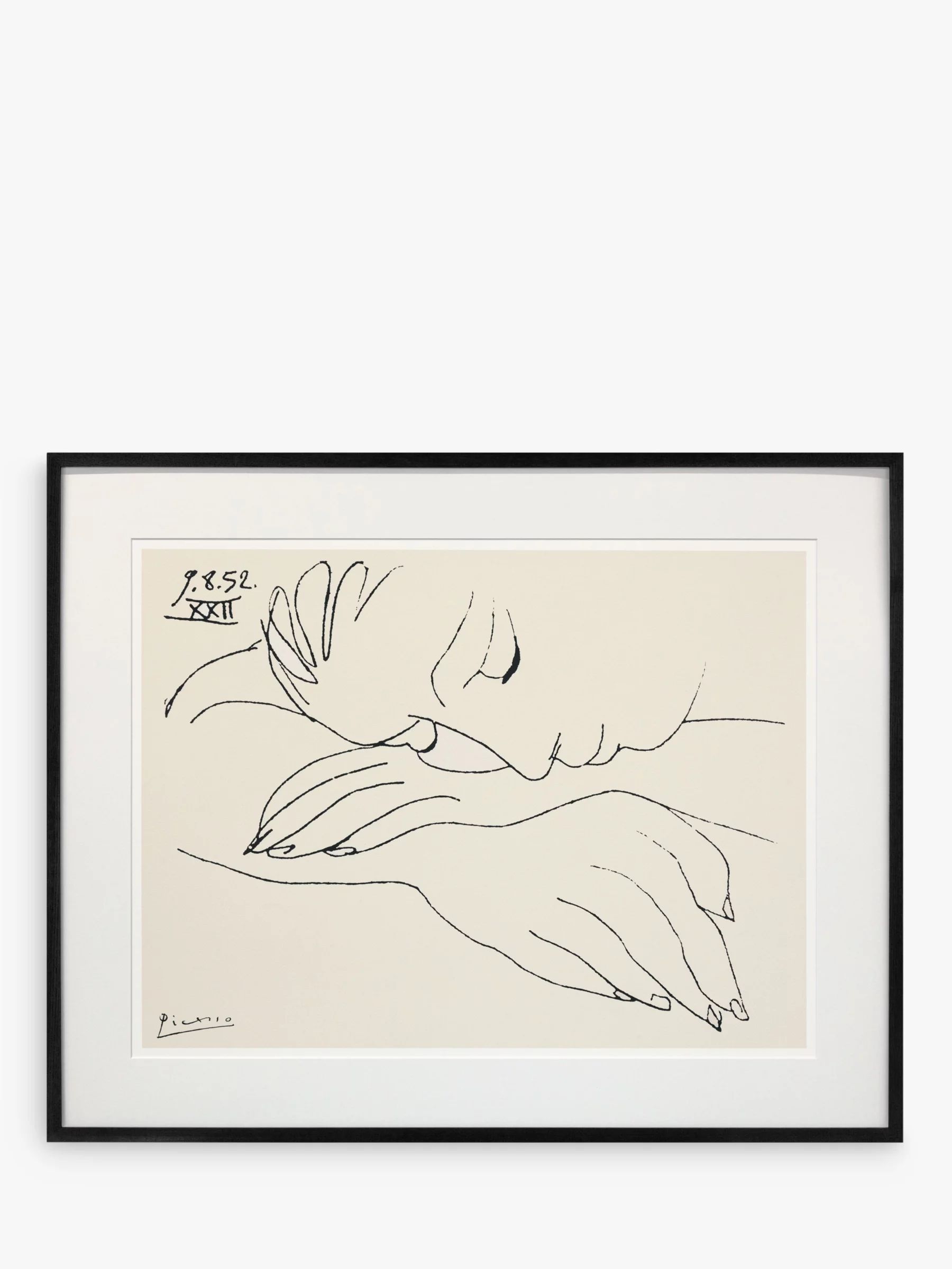 Picasso - War and Peace Framed Print & Mount, 72 x 90cm | John Lewis (UK)