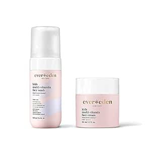 Evereden Kids Face Cream, 1.7 oz. & Kids Face Wash, 3.4 fl oz. | Cool Peach Scent | 2 Item Bundle... | Amazon (US)