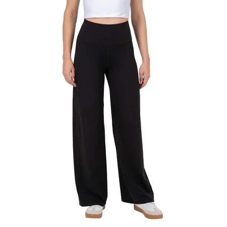 YITTY Active Women's and Women's Plus High Waist Wide Leg Pants – Buttery Soft Lounge & Yoga Pants with Tummy Control Pants, Sizes XS-4X, Inseam 29-31 | Walmart (US)