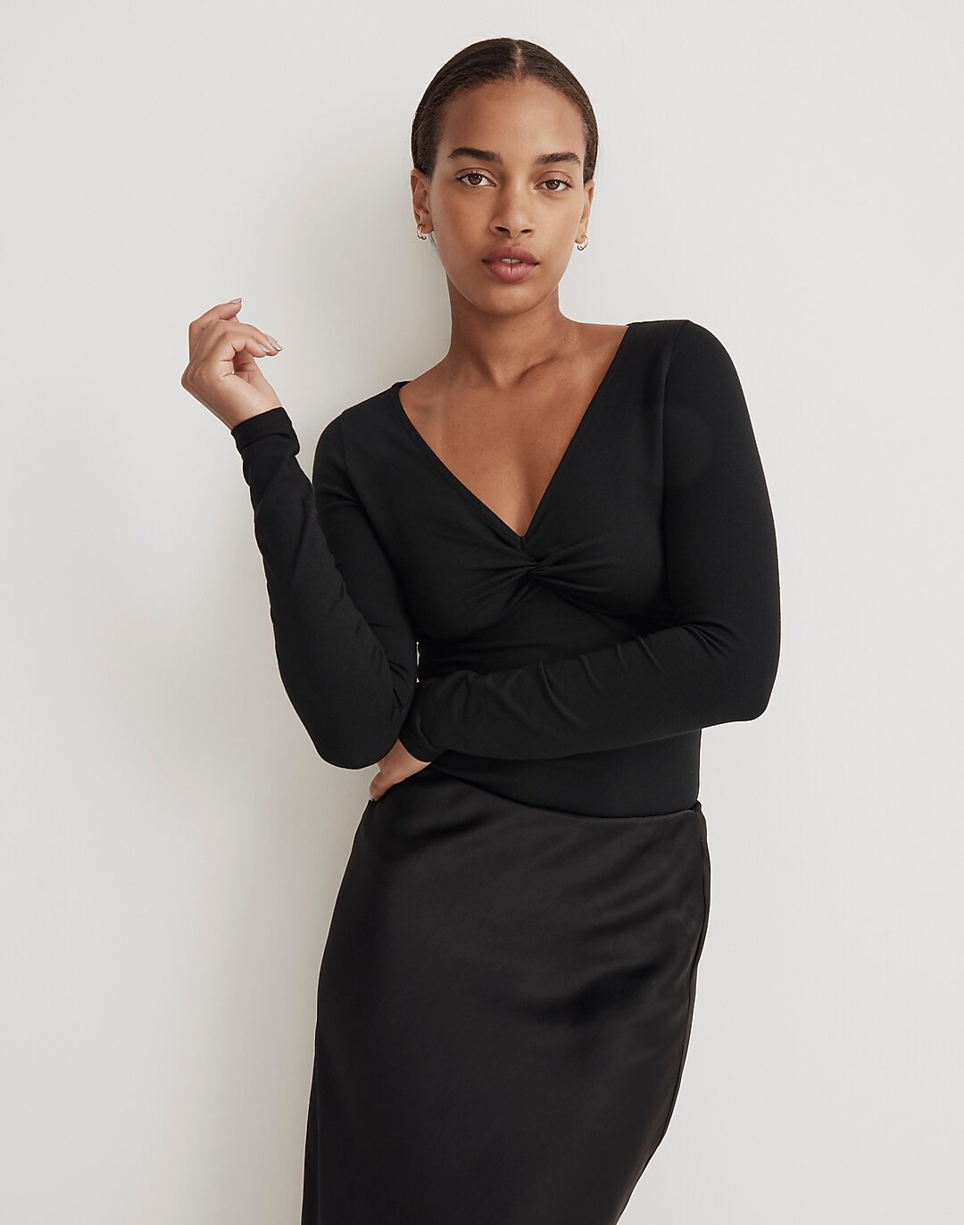 Twist-Front Long-Sleeve Tee | Madewell