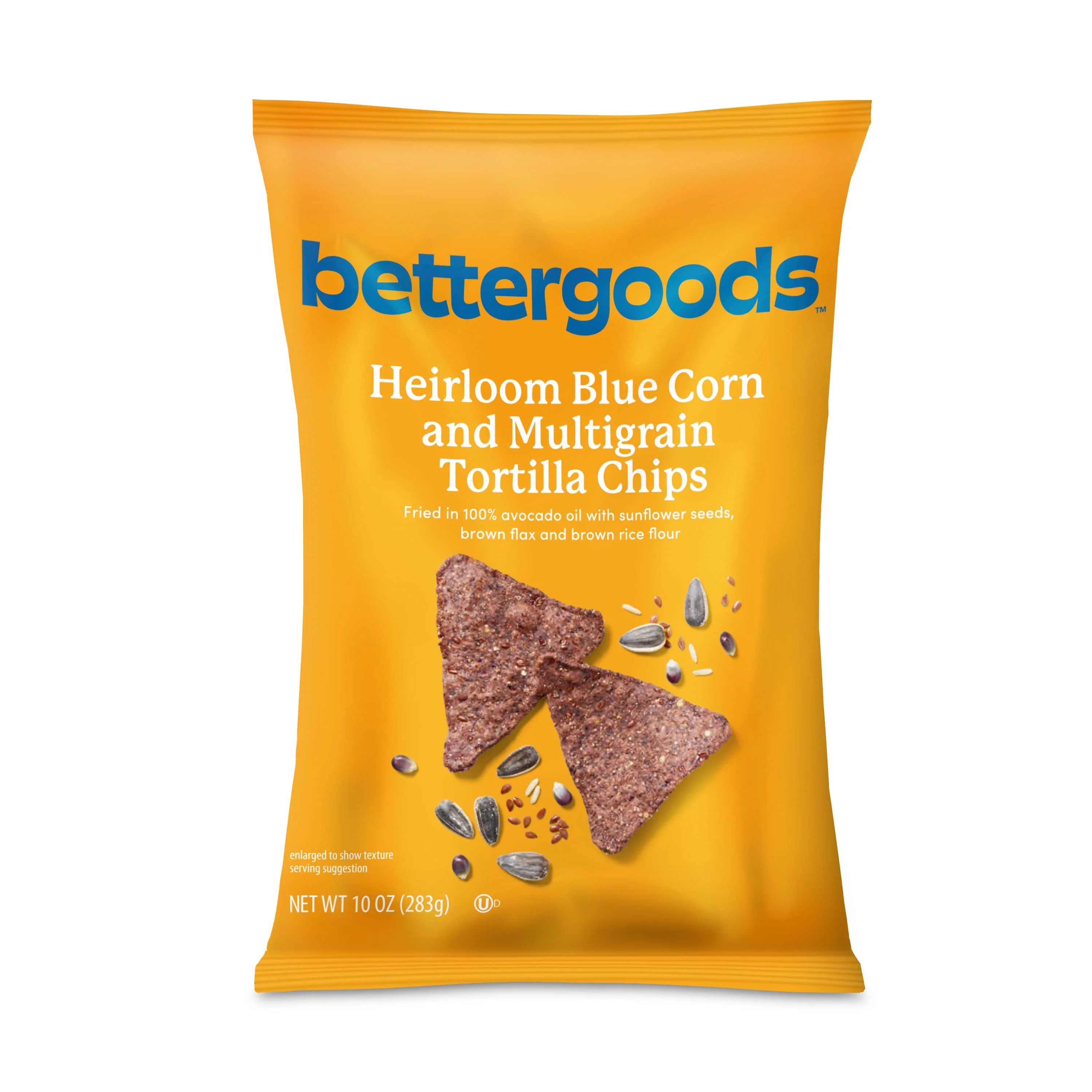 bettergoods Heirloom Blue Corn & Multigrain Tortilla Chips, 10 oz | Walmart (US)