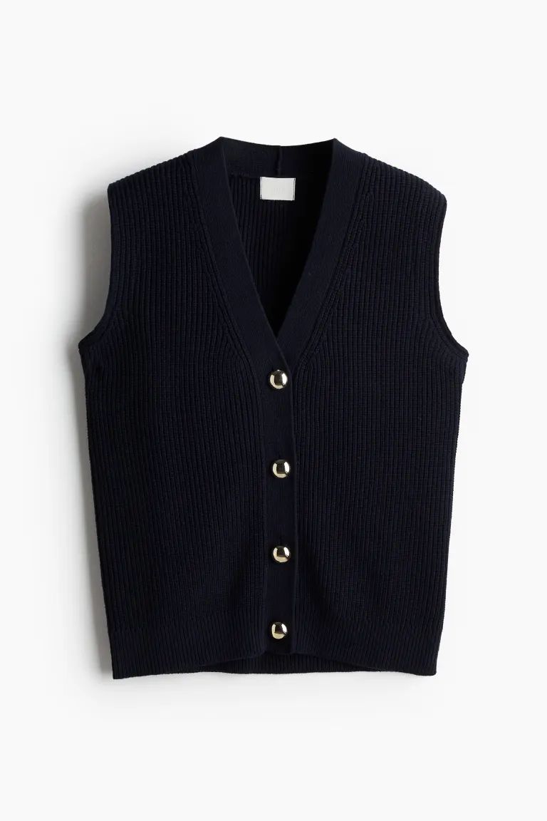 Rib-Knit Sweater Vest | H&M (US + CA)