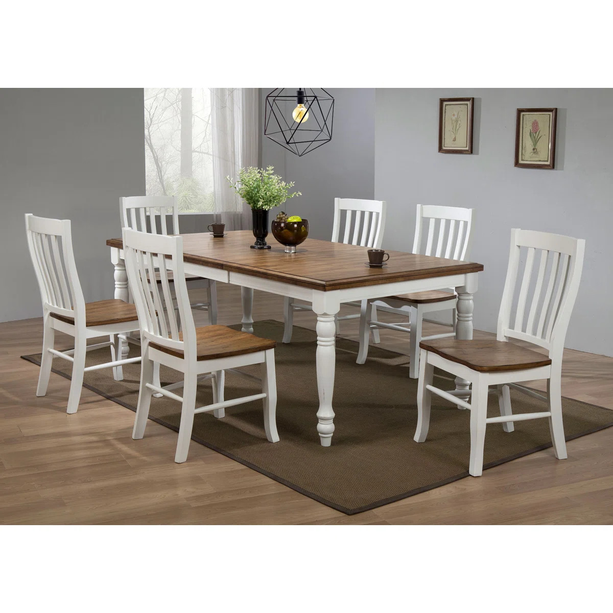 Kinsler Butterfly Leaf Rubberwood Solid Wood Dining Table | Wayfair North America