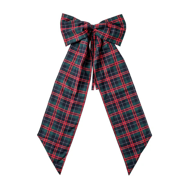 Christmas Tartan Oversized Bow | Cailini Coastal