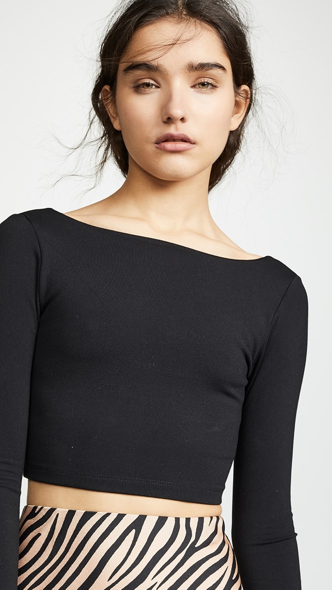 Scoop Back Crop Top | Shopbop