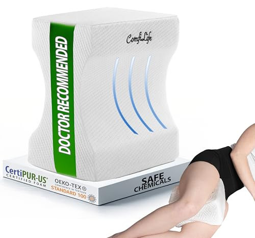 ComfiLife Orthopedic Knee and Leg Pillow for Side Sleepers Sleeping - 100% Polyurethane Foam for Back Pain, Hip Pain Relief | Amazon (US)