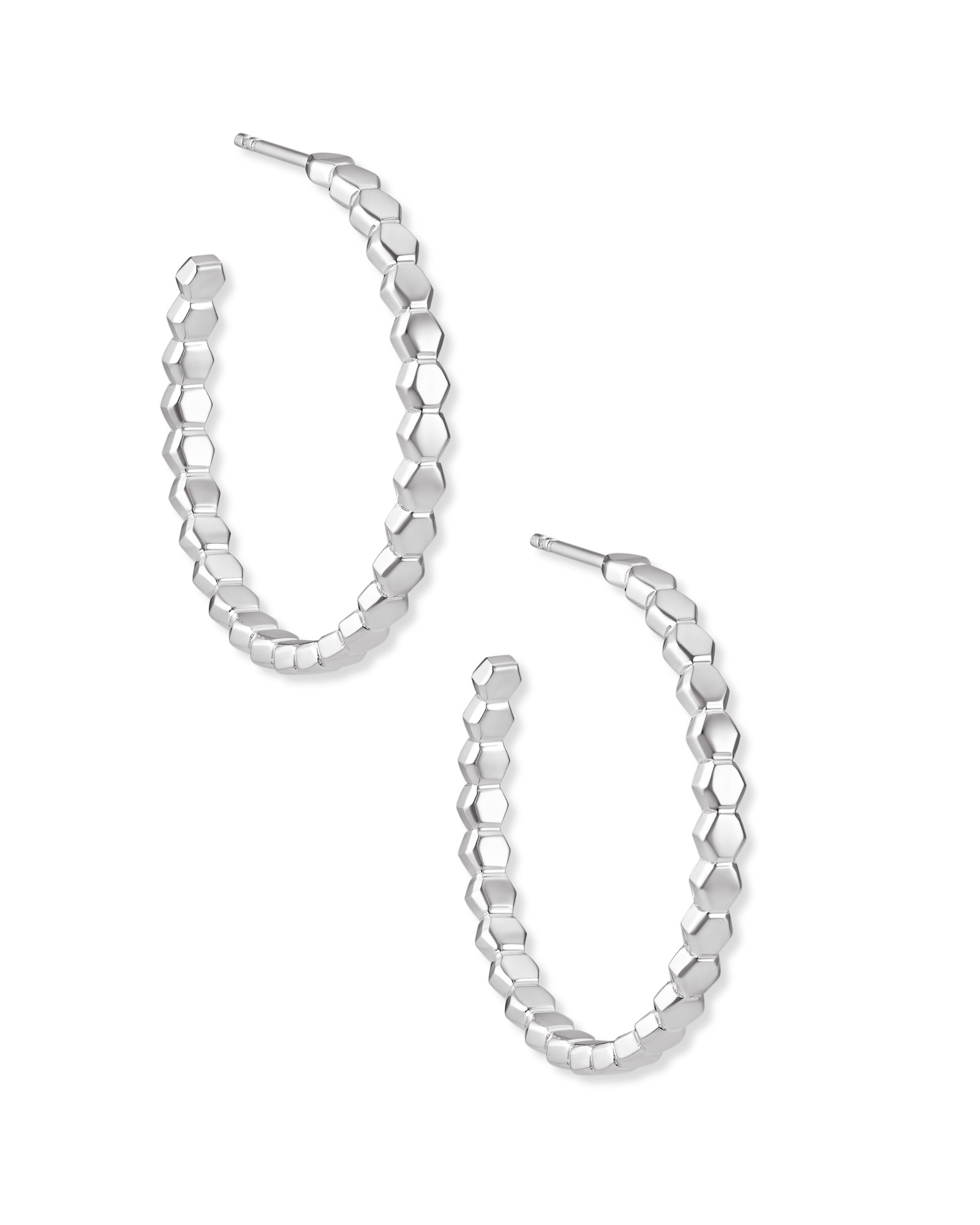 Davis Small Hoop Earrings in Sterling Silver | Kendra Scott