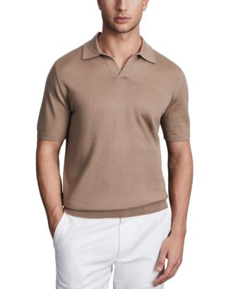 Duchie Short Sleeve Open Collar Merino Polo Shirt | Bloomingdale's (US)