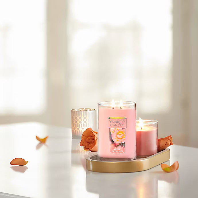 Yankee Candle® Housewarmer® Fresh Cut Roses Large 2-Wick Tumbler Candle | Bed Bath & Beyond