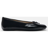 Zara - Leather Bow Ballet Pumps - Black - 3 - Woman | Zara UK