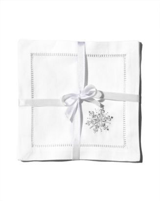 Henry Handwork Snowflake Cocktail Napkins, Set of 4 | Bloomingdale's (US)